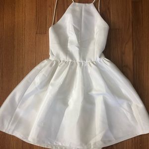 White Backless Dress